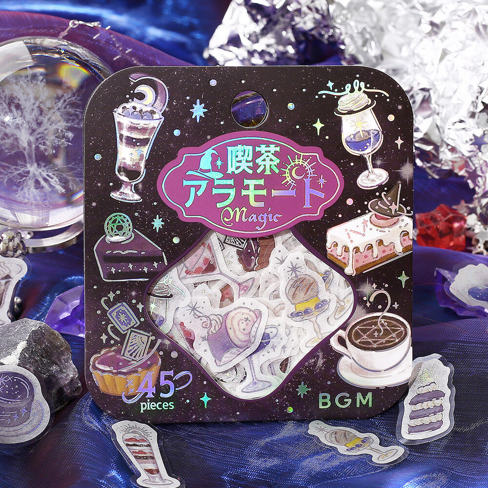Darkness Cafe à la Mode Magic Foil Flake Stickers by BGM | Papertail Fox