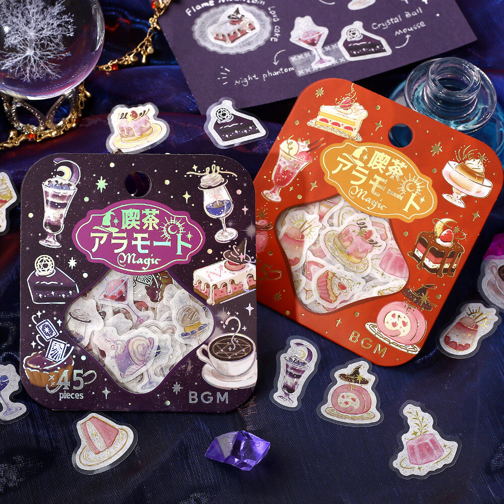 Darkness Cafe à la Mode Magic Foil Flake Stickers by BGM | Papertail Fox