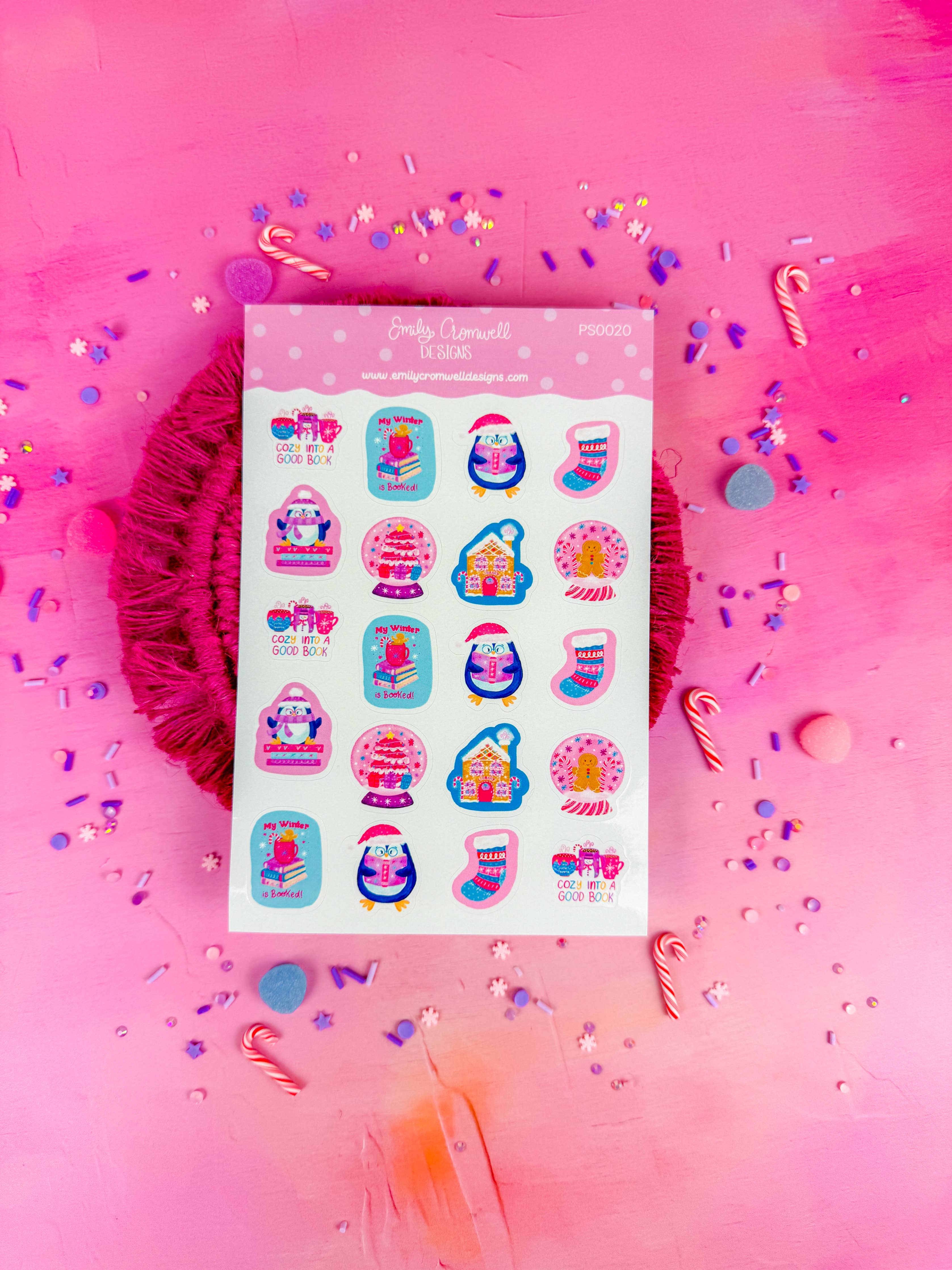 Cozy Christmas Planner Sticker Sheet | Emily Cromwell Designs