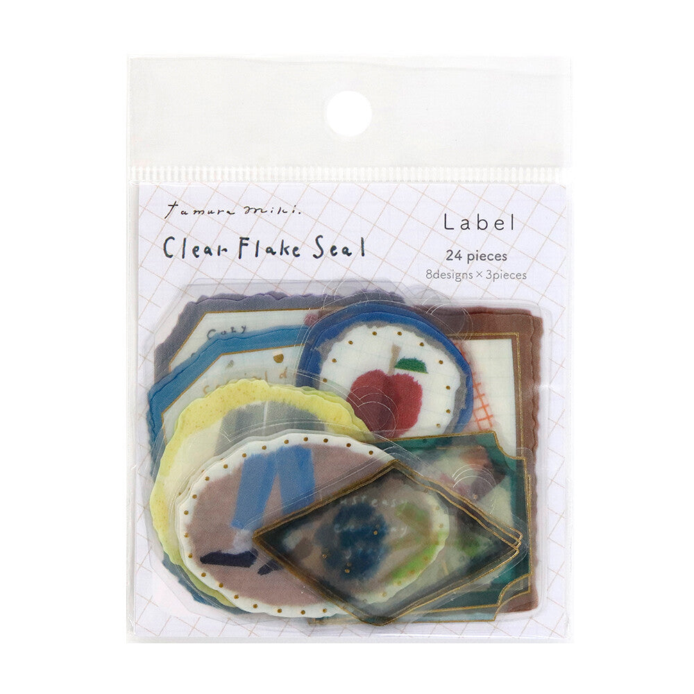 Label Clear Flake Stickers | Kamiiso