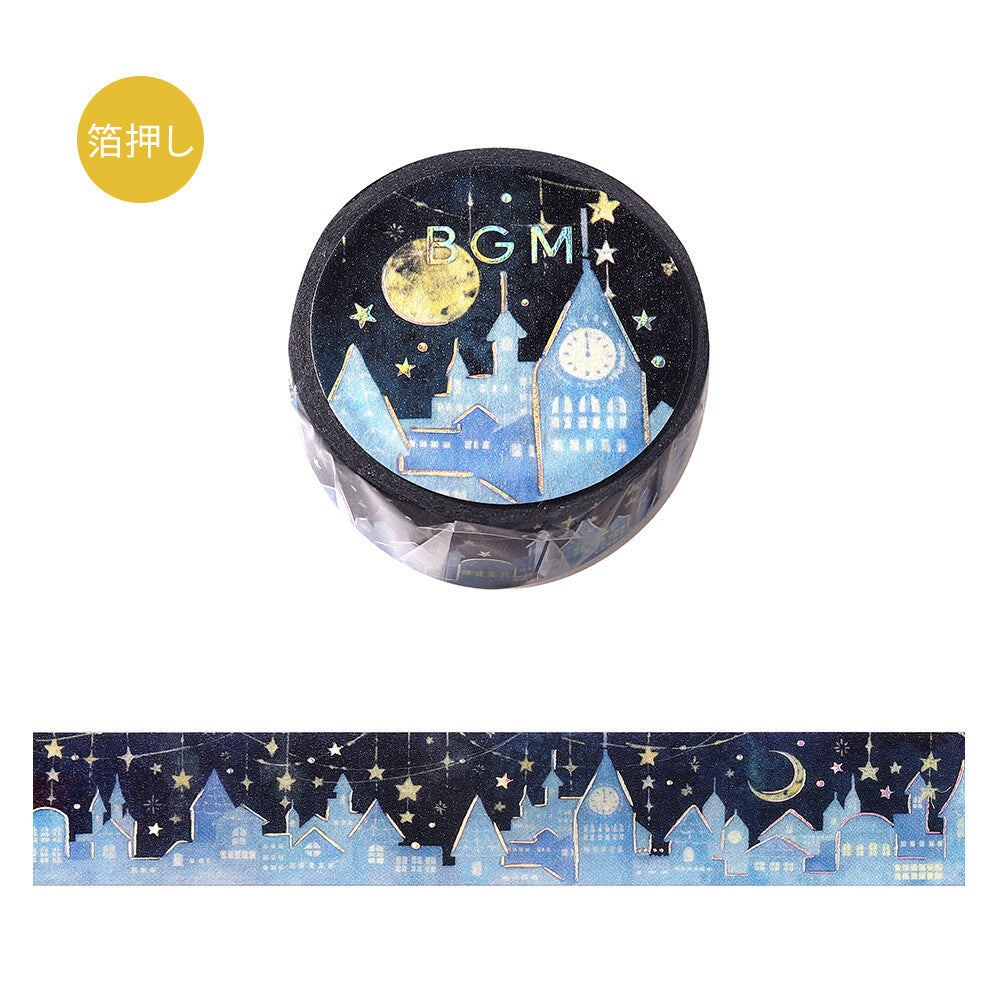 Starlit Town Foil Washi Tape by BGM | Papertail Fox