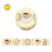 Afternoon Tea Set Foil Washi Tape by BGM | Papertail Fox