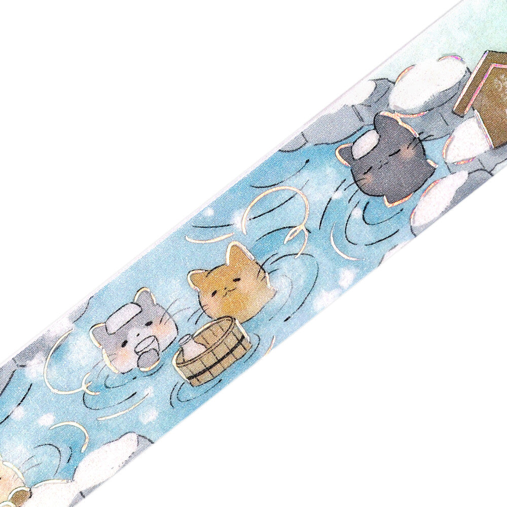 Cat Bath Foil Washi Tape by BGM | Papertail Fox