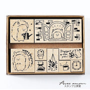 Relaxed Hedgehog 9 Piece Stamp Set by Avec Amour | Papertail Fox