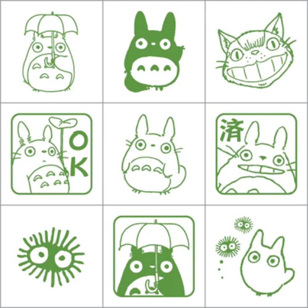 My Neighbor Totoro Check Stamp Set 1