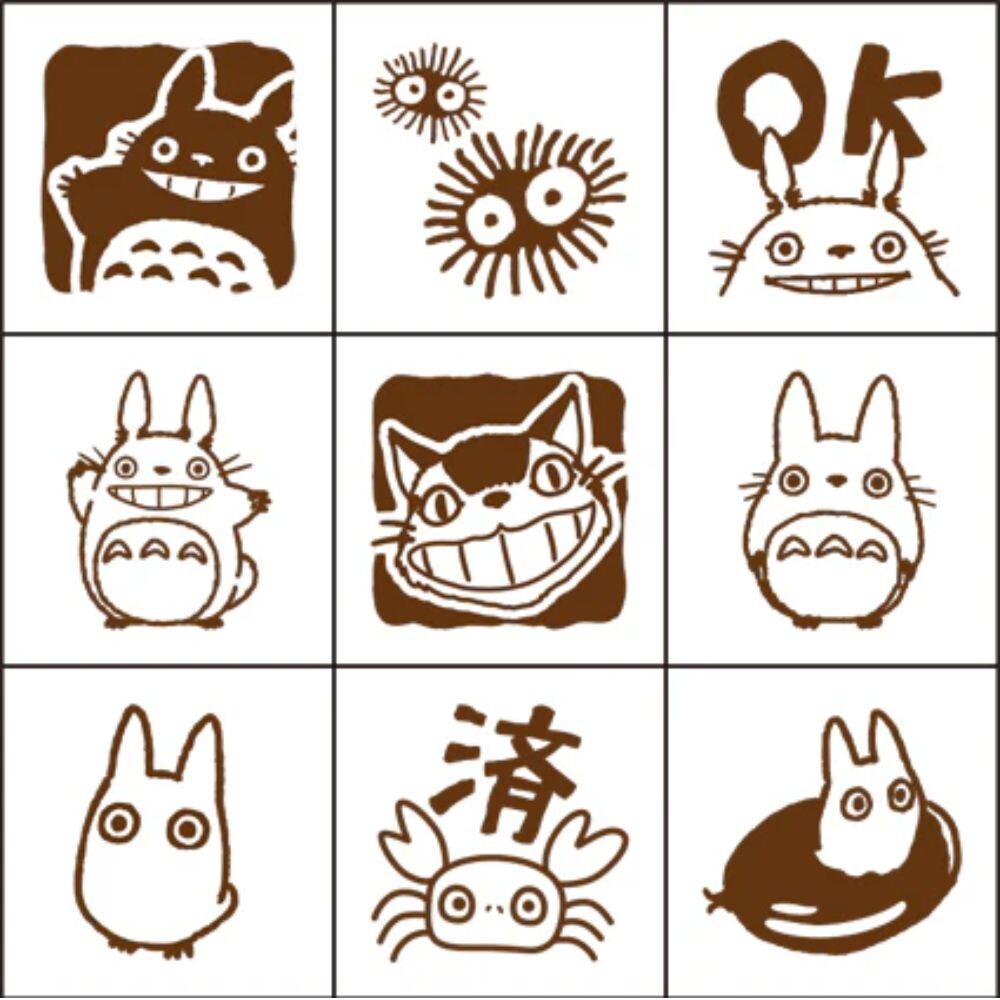 My Neighbor Totoro Set 2 Check Stamp | Studio Ghibli