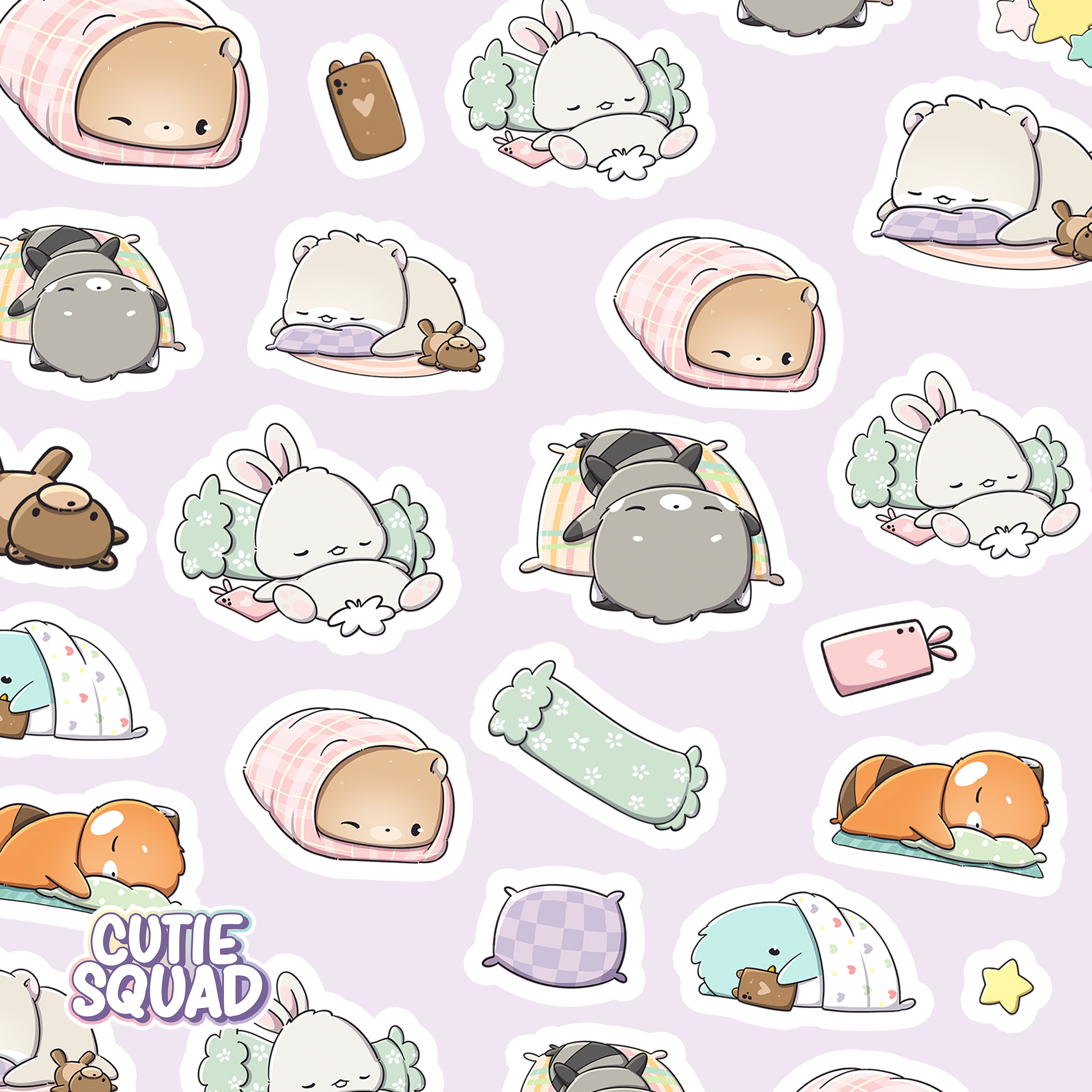 Professional Nappers Sticker Sheet | CutieSquad