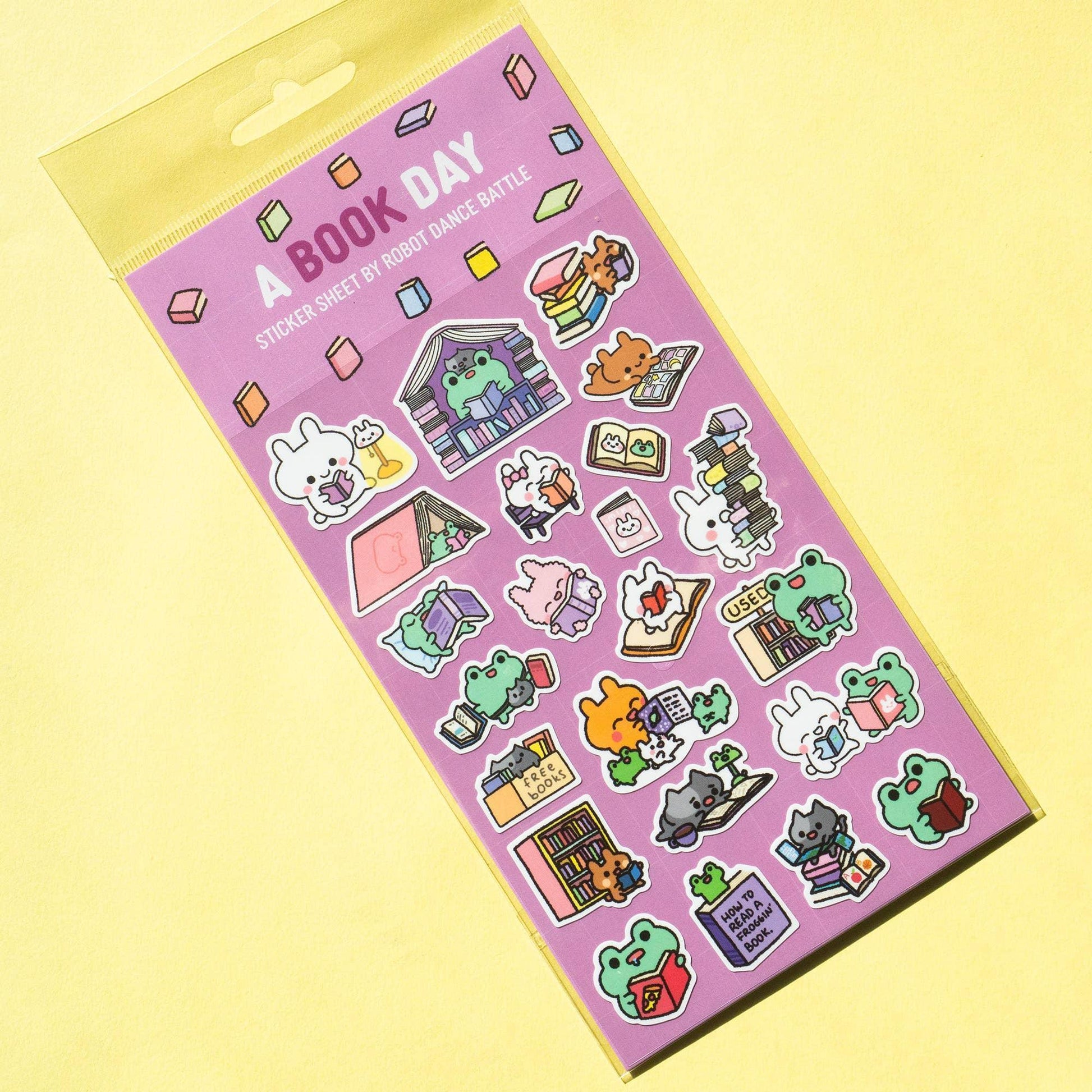 A Book Day Planner Sticker Sheet | Robot Dance Battle - Papertail Fox