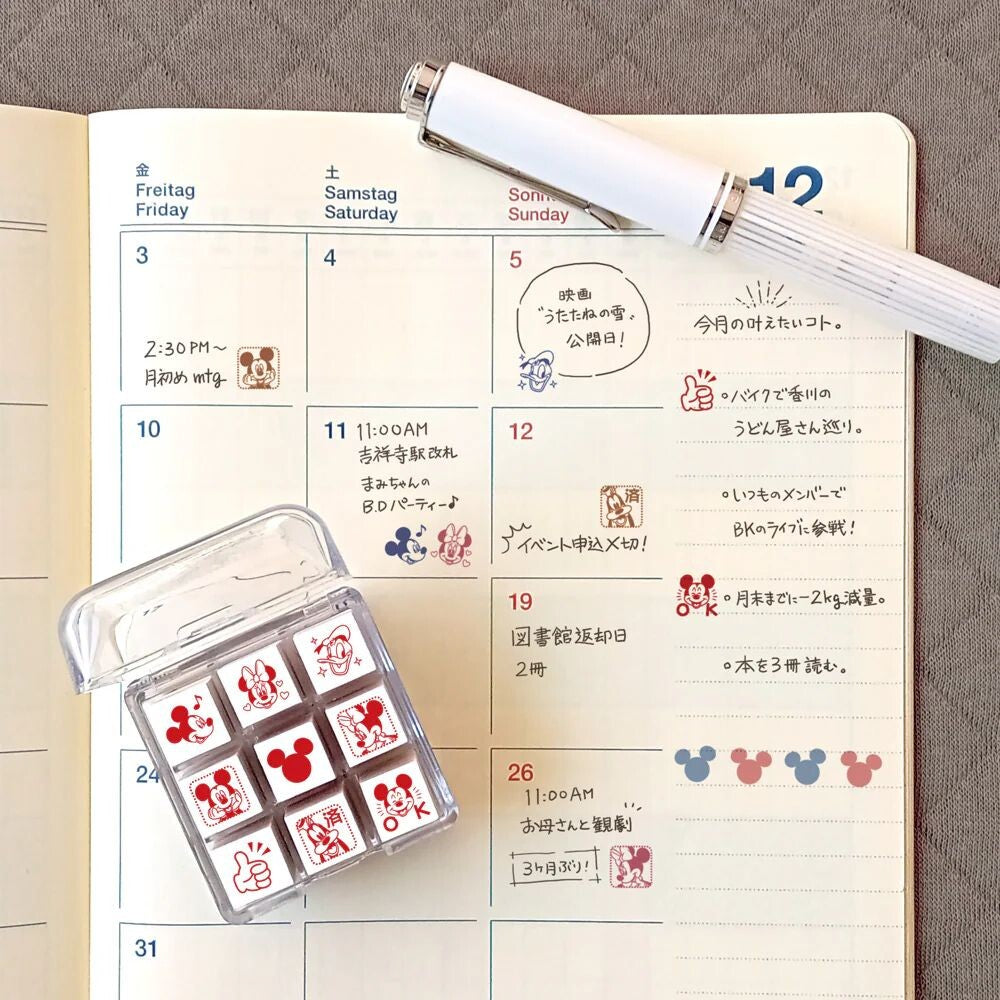 Disney Mickey and Friends Check Stamp Set | Beverly