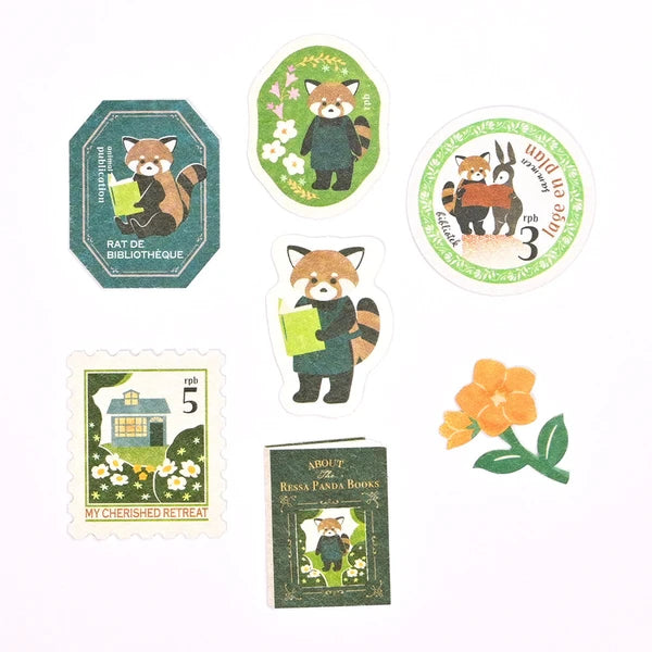 Ressa Panda Books Flake Stickers | NB Co