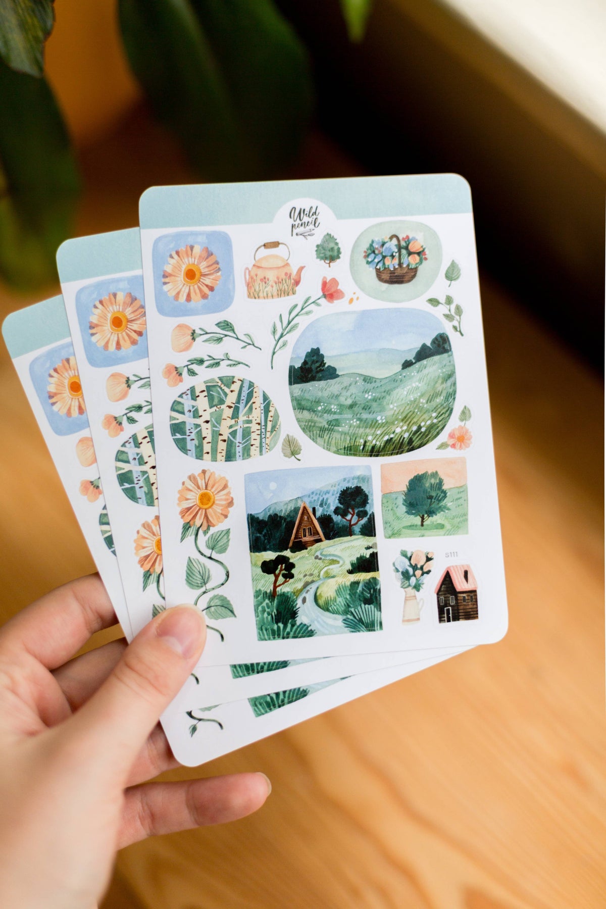 Summer Meadow Sticker Sheet | Wild Pencil Studio
