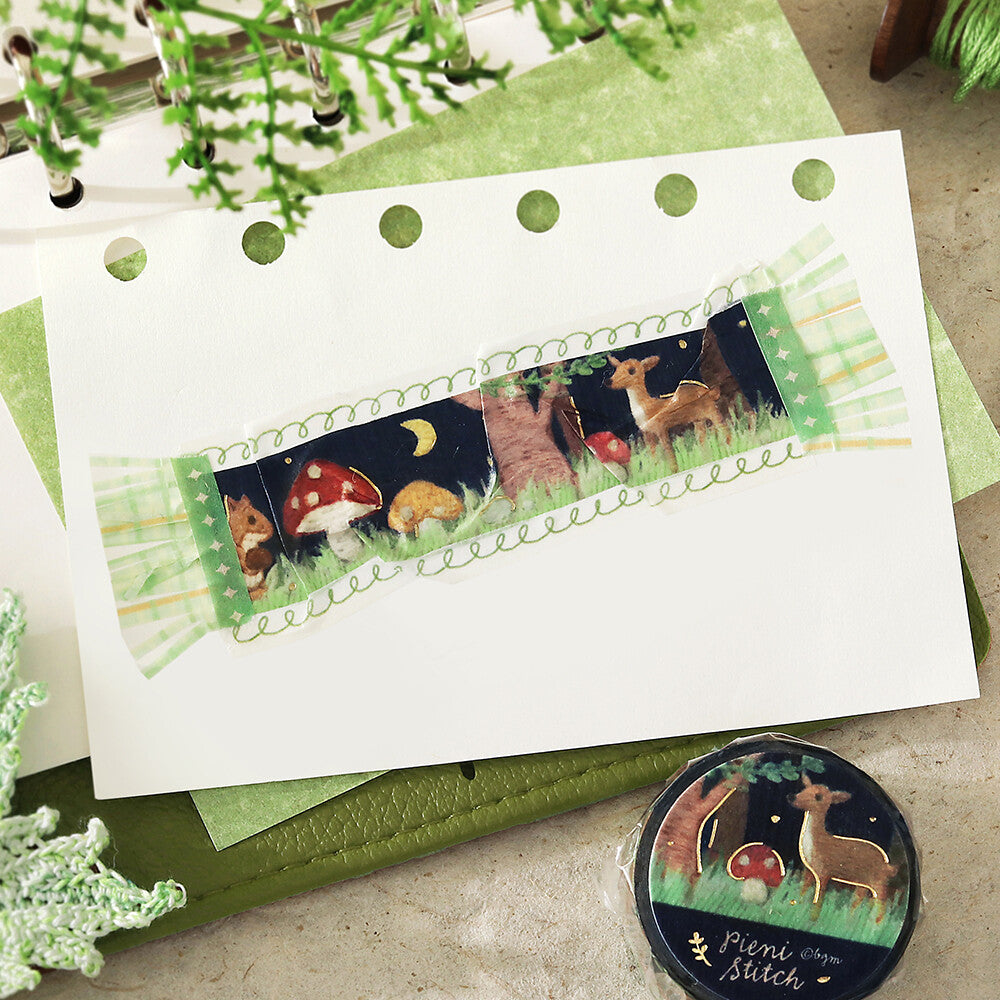Little Forest Pieni Stitch Foil Washi Tape by BGM | Papertail Fox