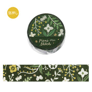 Little Flowers Pieni Stitch Foil Washi Tape by BGM | Papertail Fox