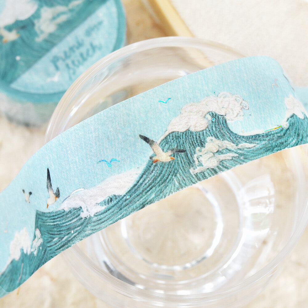 Little Sea Pieni Stitch Foil Washi Tape by BGM | Papertail Fox