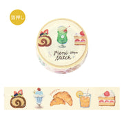 Little Cafe Pieni Stitch Foil Washi Tape by BGM | Papertail Fox