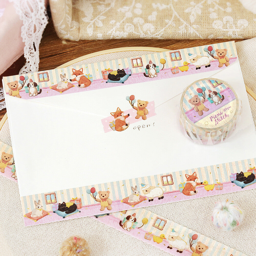 Little Party Pieni Stitch Foil Washi Tape by BGM | Papertail Fox