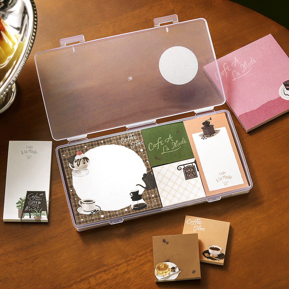 Cafe à la Mode Vol. 2 MEMONO 8 Pad Memo Set by BGM | Papertail Fox