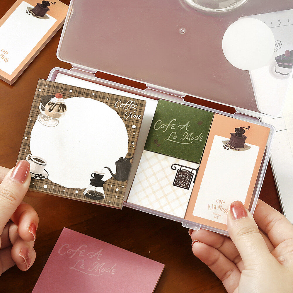 Cafe à la Mode Vol. 2 MEMONO 8 Pad Memo Set by BGM | Papertail Fox