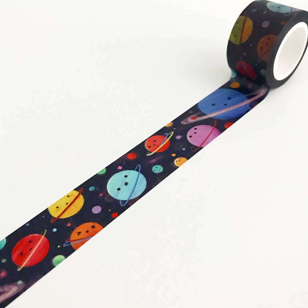 Wide Planets Washi Tape by The Little Red House | Papertail Fox