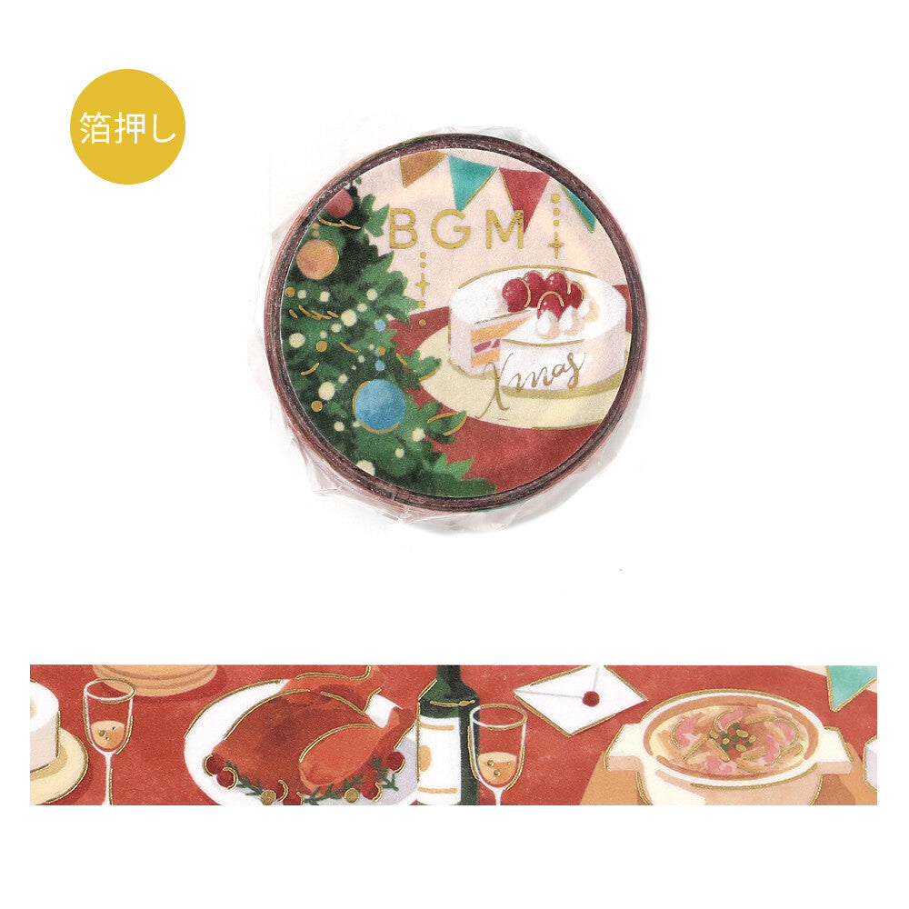Around the Table Christmas Foil Washi Tape by BGM | Papertail Fox