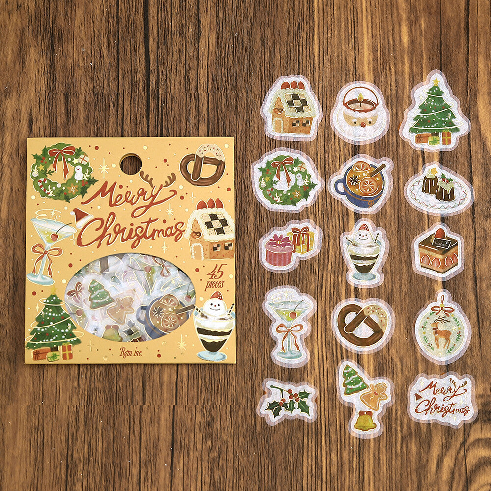 Christmas Collection Foil Flake Stickers by BGM | Papertail Fox