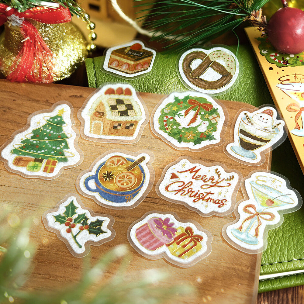 Christmas Collection Foil Flake Stickers by BGM | Papertail Fox