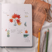 Japanese Maple Pressed Flower Stickers by Appree | Papertail Fox