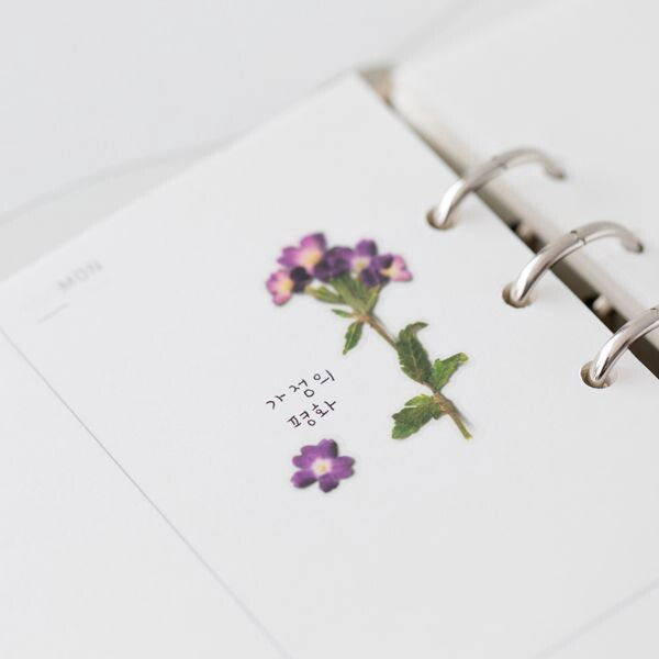 Verbena Pressed Flower Stickers | Appree