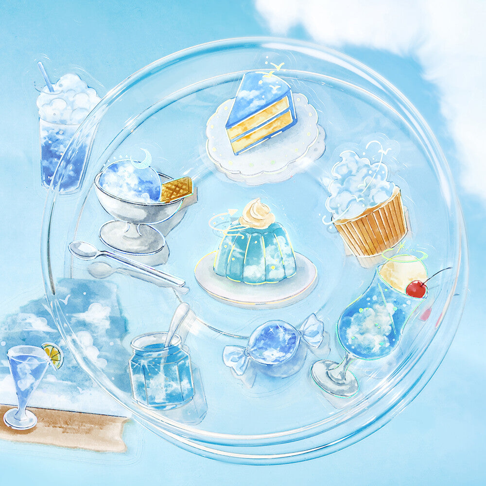 Blue Sky Cafe à la Mode Sky Clear Flakes by BGM | Papertail Fox