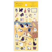 Cats and Music Mattari Clear Sticker Sheet by NB Co | Papertail Fox