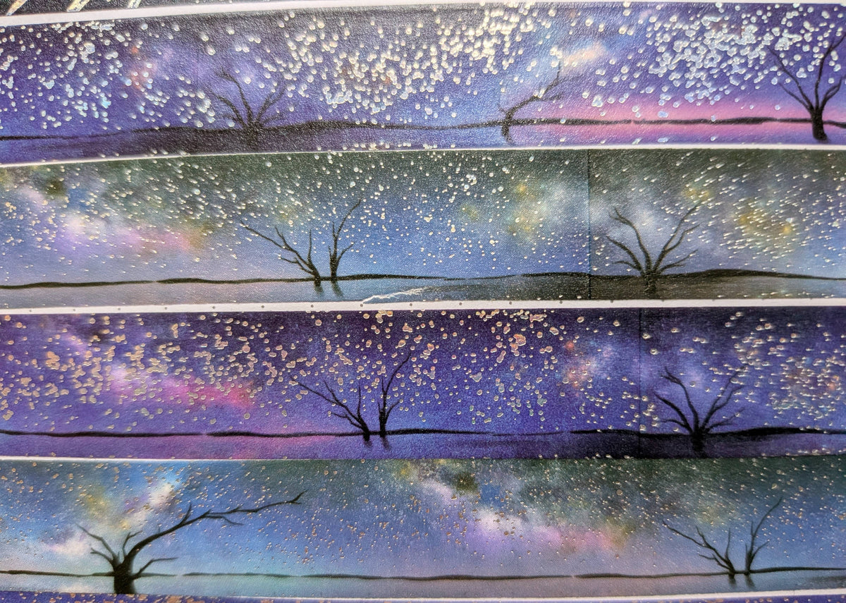 Holographic Foil Galaxy Washi Tape, Milky Way, Cosmic | Adrian Sloth Art
