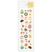 Hamster and Hedgehog Pure Lame Glitter Sticker Sheet by NB Co | Papertail Fox
