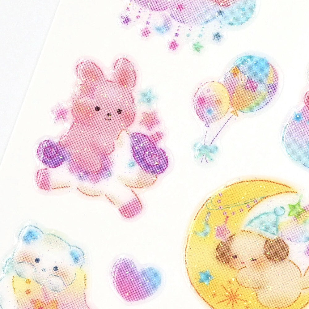 Fancy Pure Lame Glitter Sticker Sheet | NB Co