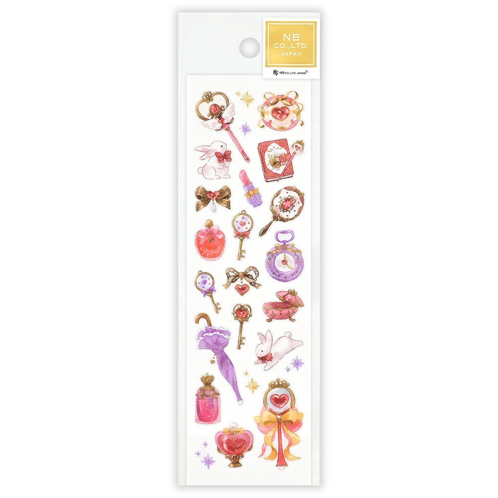 Magical Red Pure Lame Glitter Sticker Sheet by NB Co | Papertail Fox