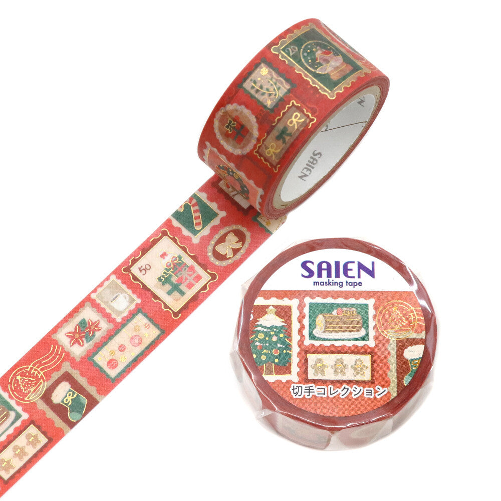 Stamp Collection Gold Foil Washi Tape by Kamiiso SAIEN | Papertail Fox
