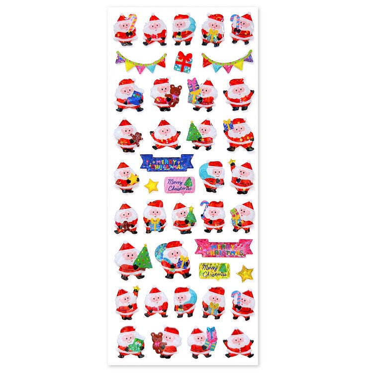 Santa Claus Christmas Drop Stickers by Active Corporation | Papertail Fox