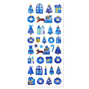 Blue Christmas Drop Stickers by Active Corporation | Papertail Fox