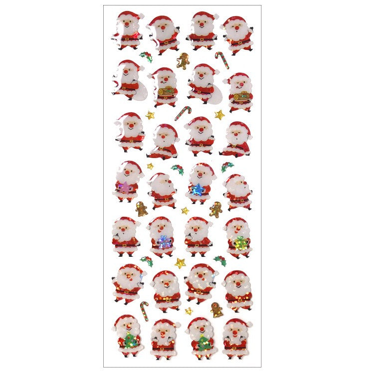 Santa and Cookies Christmas Drop Stickers by Active Corporation | Papertail Fox