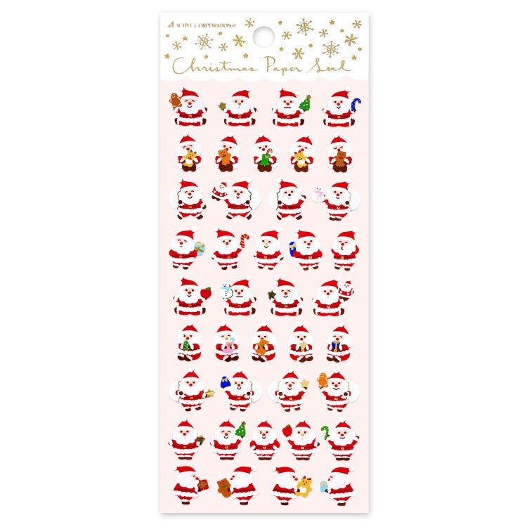 Tiny Santas Christmas Paper Stickers by Active Corporation | Papertail Fox