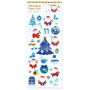 Blue Motifs and Santa Christmas Paper Stickers by Active Corporation | Papertail Fox