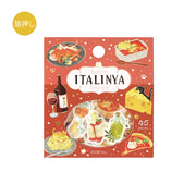 Italinya Let's Eat Meow Foil Flake Stickers by BGM | Papertail Fox