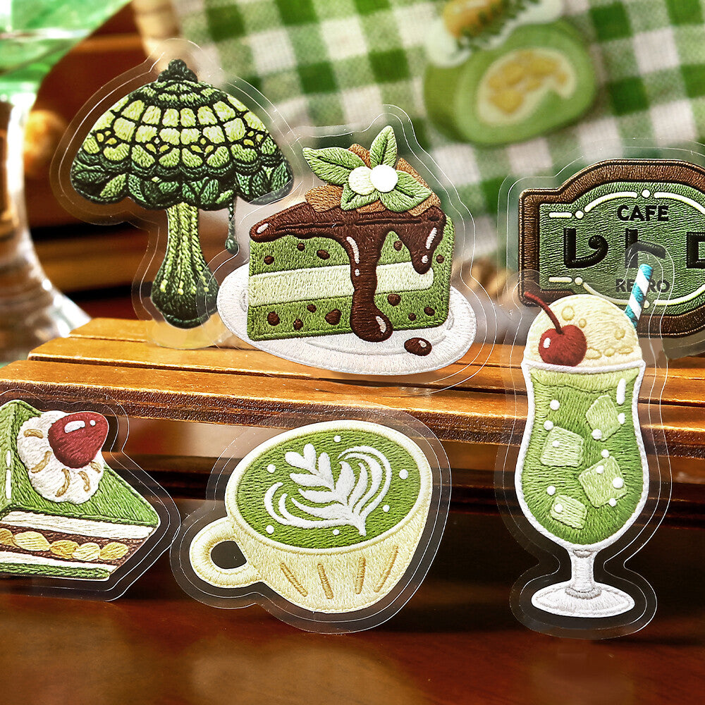 Green Cafe à la Mode Stitch Clear Flakes by BGM | Papertail Fox