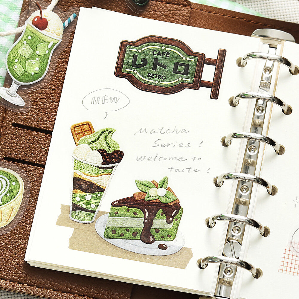 Green Cafe à la Mode Stitch Clear Flakes by BGM | Papertail Fox