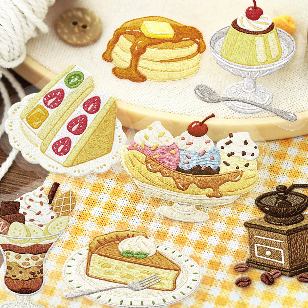 Yellow Cafe à la Mode Stitch Clear Flakes by BGM | Papertail Fox