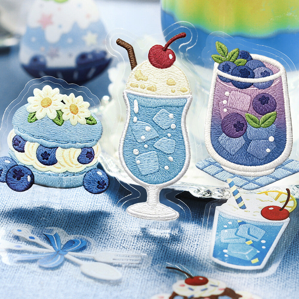 Blue Cafe à la Mode Stitch Clear Flakes by BGM | Papertail Fox