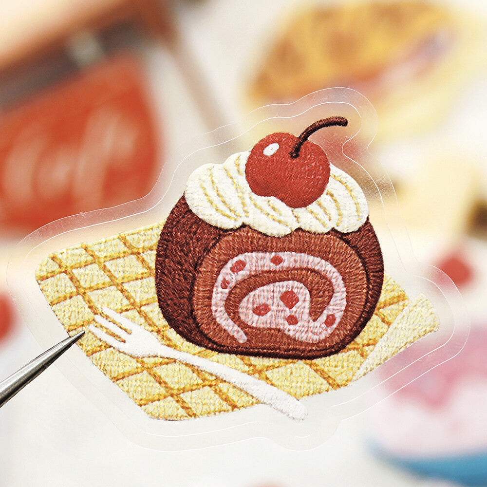 Red Cafe à la Mode Stitch Clear Flakes by BGM | Papertail Fox