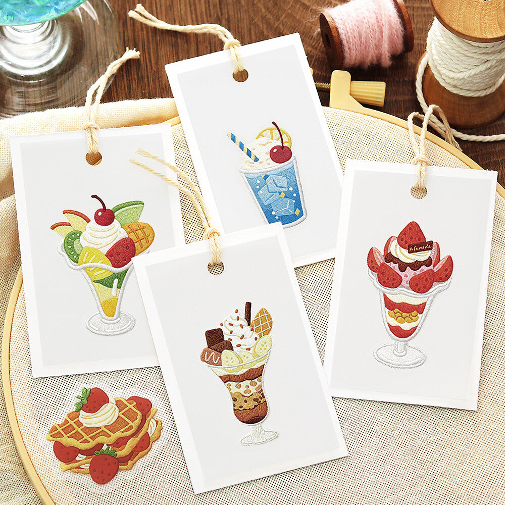 Red Cafe à la Mode Stitch Clear Flakes by BGM | Papertail Fox