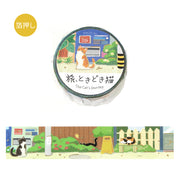 Back Alley Afternoon The Cat's Journey Foil Washi Tape by BGM | Papertail Fox