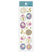 Christmas Rose Gold Foil Washi Sticker Sheet by NB Co | Papertail Fox