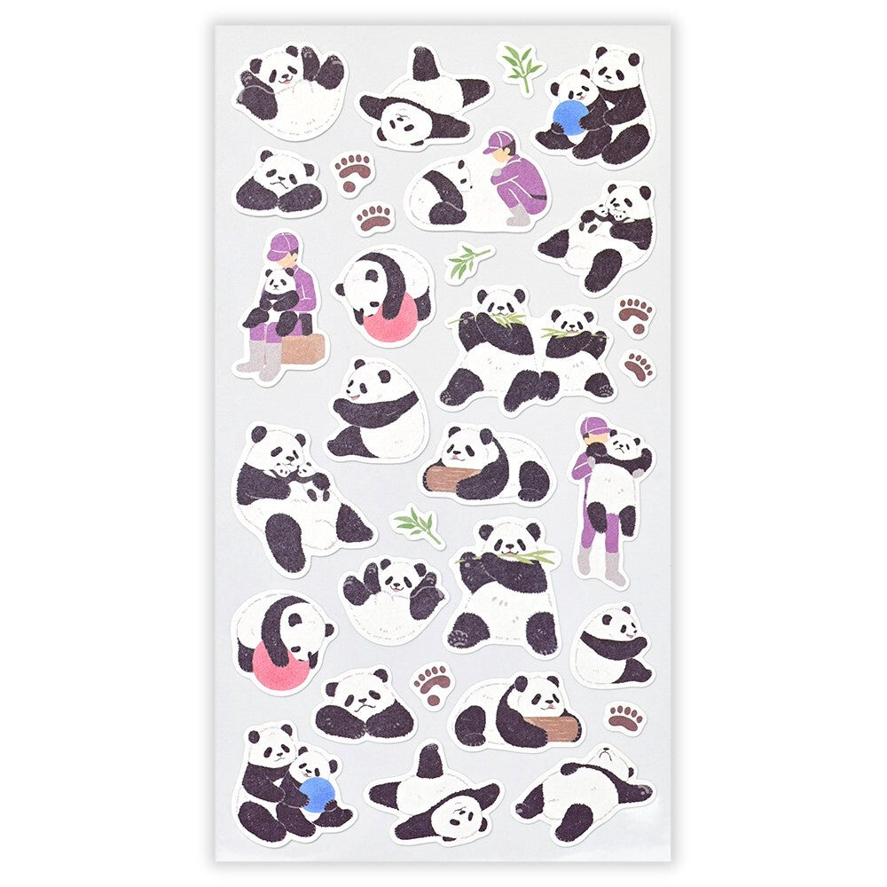 Giant Panda Zoom In Animals Washi Sticker Sheet | NB Co